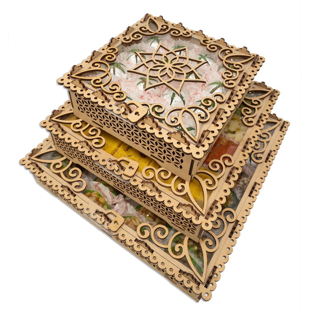 Wooden Tower Gift Box