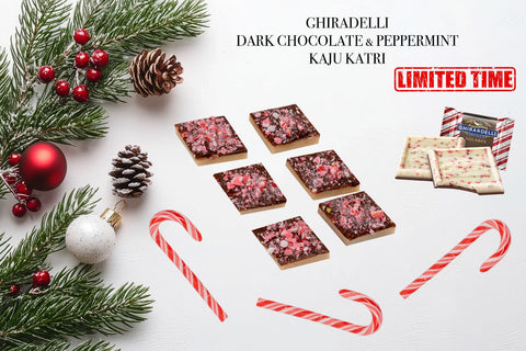 Ghirardelli Dark Peppermint Chocolate Kaju Katli