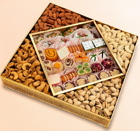 Golden Diya Diwali Gift Box
